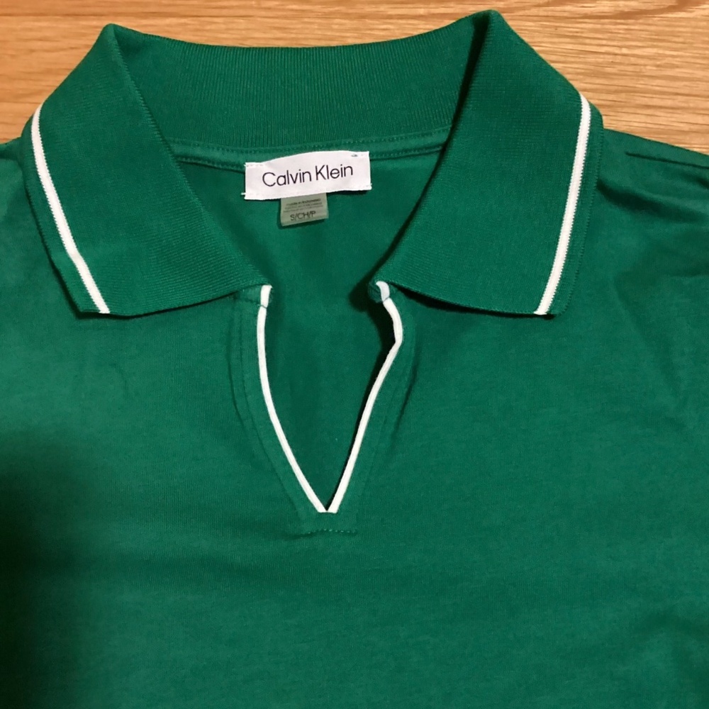 NEW CK Polo Shirt Dress stretch ret $159 - Picture 2 of 2